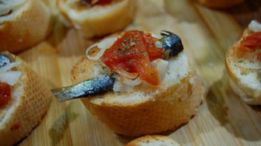 Sardine with Tomato Sauce Open Sandwich (2694)
